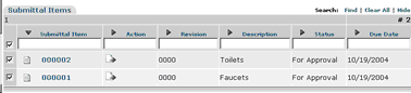 Submittal Select for Transmit